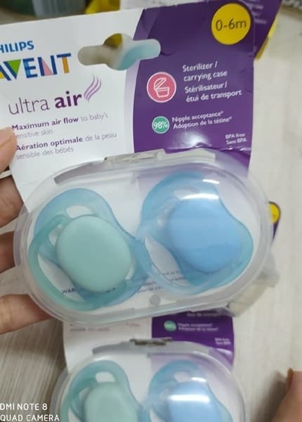 SÉT 2 TY NGẬM CỰC MỀM PHILIPS AVENT DÀNH CHO BÉ 0-6M