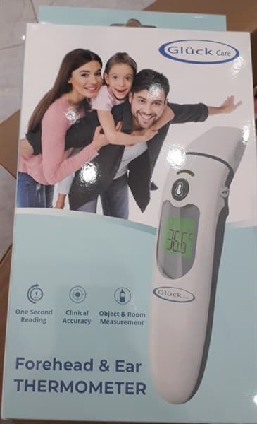 NHIỆT KẾ HỒNG NGOẠI GLUCK CARE ĐO TRÁN-TAI- ĐỒ VẬT