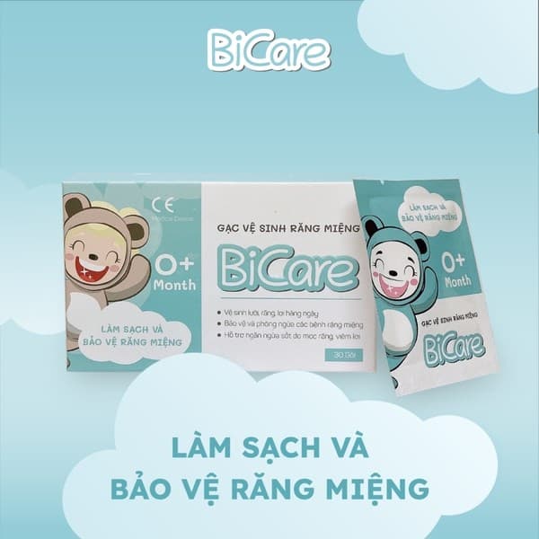 GẠC VỆ SINH RĂNG MIỆNG BICARE / RƠ LƯỠI BICARE CHO BÉ