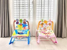 Ghế rung Mybaby màu hồng, xanh