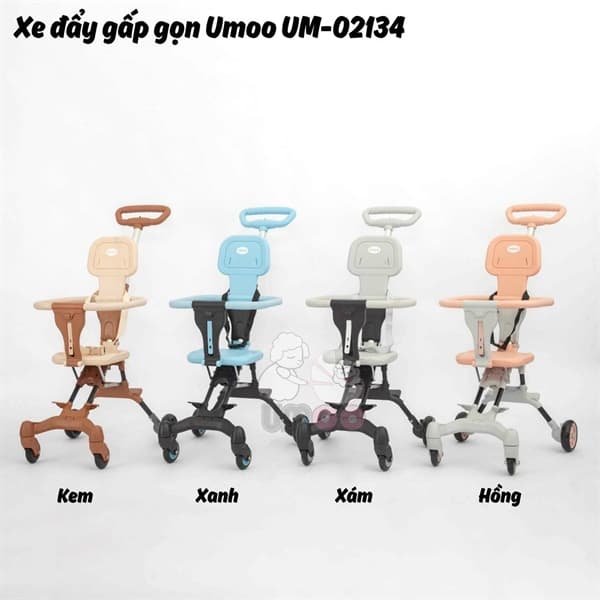 Xe Đẩy Gấp Gọn UM02134 - HỒNG
