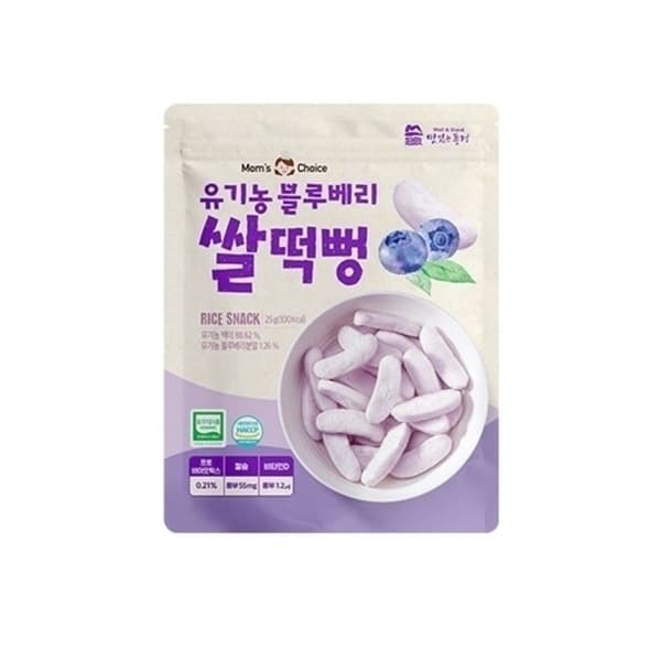 BÁNH GẠO PHỒNG HỮU CƠ MOM'S CHOICE VỊ LÚA MẠCH 25G DÀNH CHO BÉ 6M TRỞ LÊN