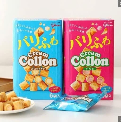 Bánh kem bông lan Glico -109g ( xanh )