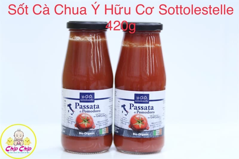 Sốt Cà Chua Ý Hữu Cơ Sottolestelle (420g)