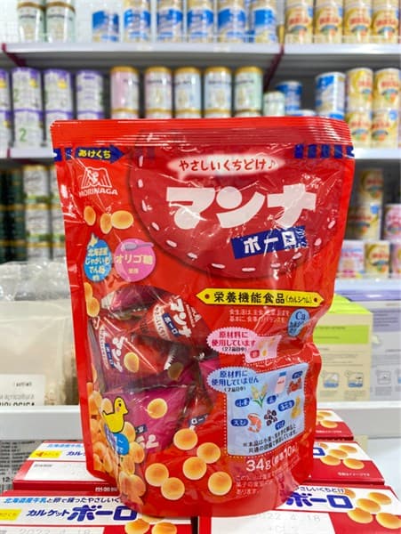 Bánh bi vịt đỏ Morinaga 34g