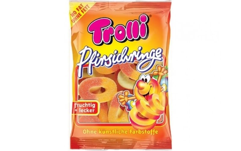 Kẹo dẻo Trolli peachrings vị đào 150g