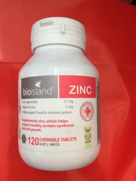 Vitamin Kẽm ZINC bioisland (120V)
