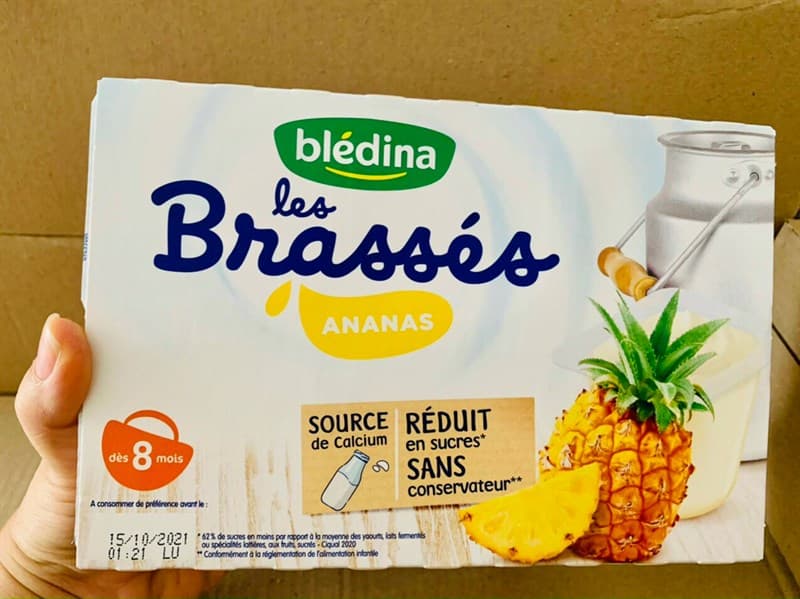 Sữa chua Bledina Thơm- Ít Đường