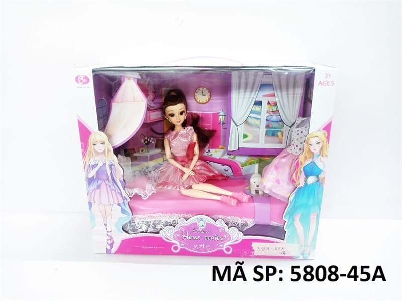 5808-45A ĐC BABY (KHỚP, MẮT, ÁO, GIƯỜNG, GỐI, CHÓ)