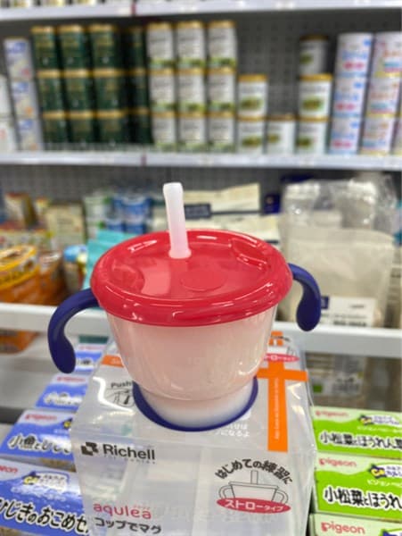 Cốc tập uống 3 giai đoạn Richell (Đỏ)