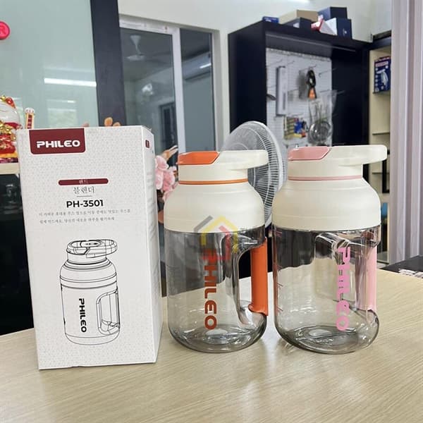 Máy xay mini Phileo PH-3501 MÀU CAM (thùng 30)---Máy xay sinh tố( Cốc xay mini cầm tay) Model PH-3501. Nhãn hiệu PHILEO, công suất 80w