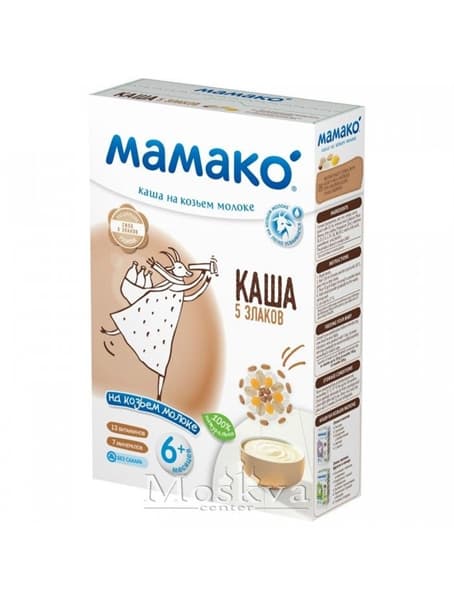 Bột ăn dặm sữa dê MaMaKo lúa mạch 5th + 200g