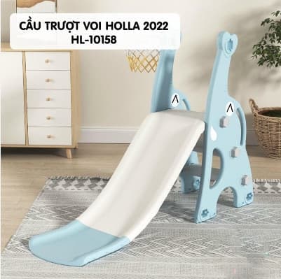 Cầu trượt voi Holla 2022-Xanh (10158)