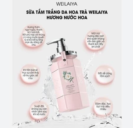 ---Sữa tắm trắng da niacinamide Weilaiya 450ml