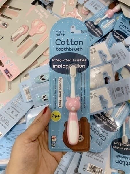 Honper - Bàn chải đánh răng Mini Soft cotton Gấu - Mix màu (HK - 2106)