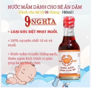 NƯỚC MẮM DÀNH CHO BÉ 9 NGHĨA PHÚ QUỐC 60ML