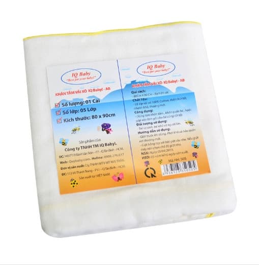 Khăn tắm IQ Baby 5L 80x90 (1b/2cai)