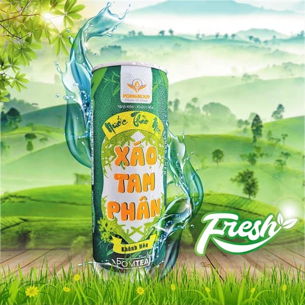 Lốc Nước uống giải độc gan Xáo Tam Phân Khánh Hòa ( Xanh )