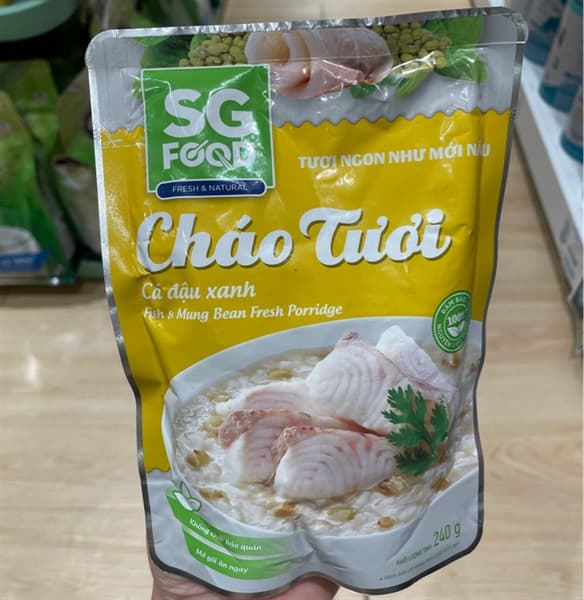 Cháo tươi DELI SGF cá đậu xanh 240g