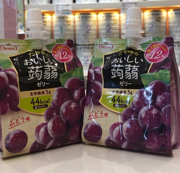 Thạch Trái Cây Tarami Vị Nho Tím Dạng Túi 150gr