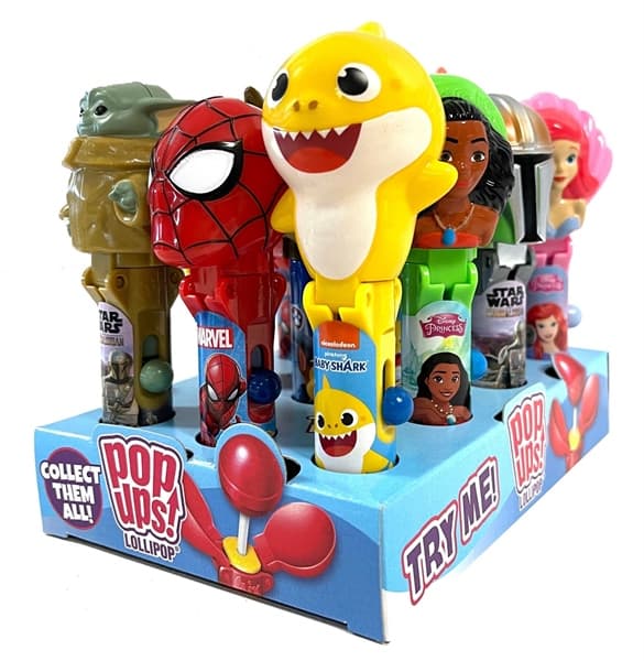 Kẹo mút Bip Pop Ups Lollipop (hình ngẫu nhiên 12c/lốc)