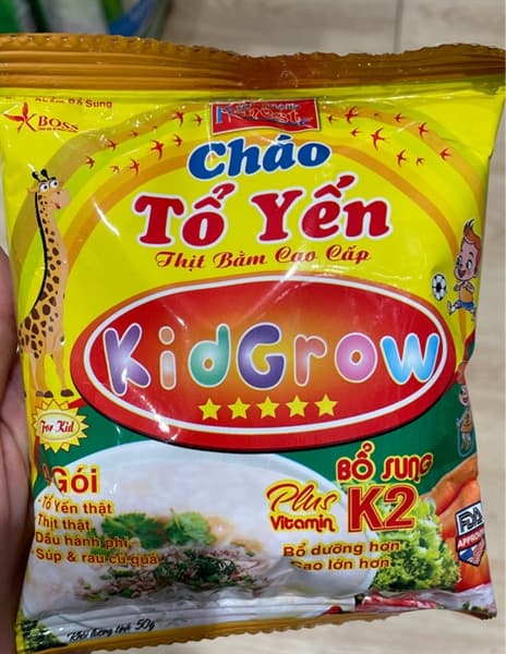 Khánh Hòa K-nest Cháo tổ yến thịt bằm cao cấp Kids Grow