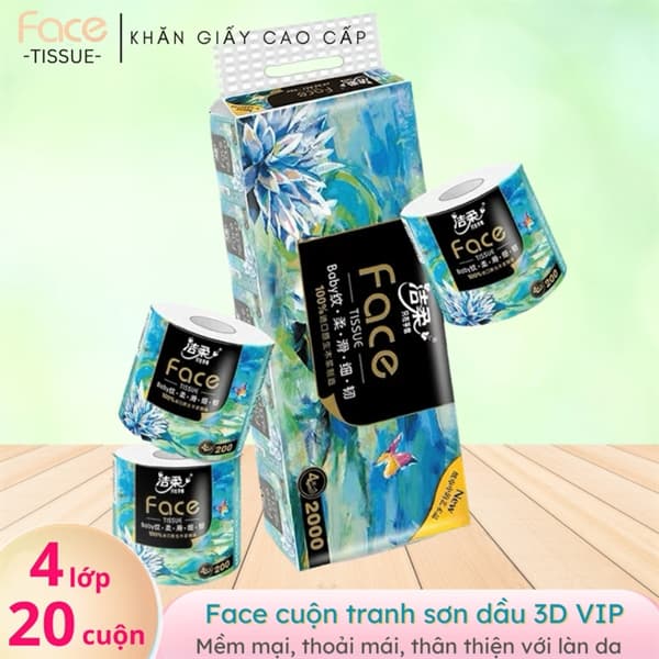 GVS FACE VIP 2000g 4 lớp 10 cuộn 200g