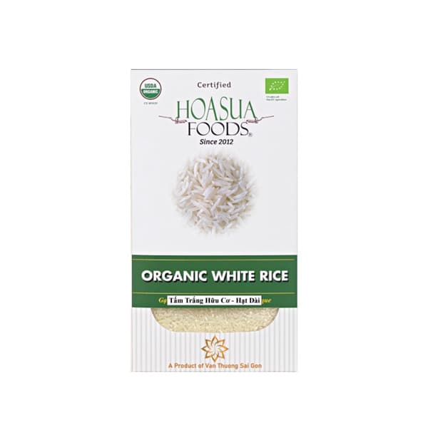 Gạo tấm trắng hữu cơ Jasmine Hoa Sữa 1kg