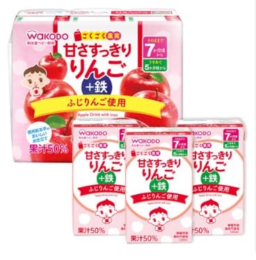 Nước ép Wakodo 125ml - Táo (3h/lốc)