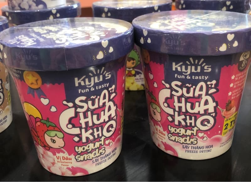 Sữa chua khô sấy thăng hoa 20g - Dâu Tây