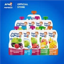 Trái cây nghiền táo , đào Agusha 5m+ 90g