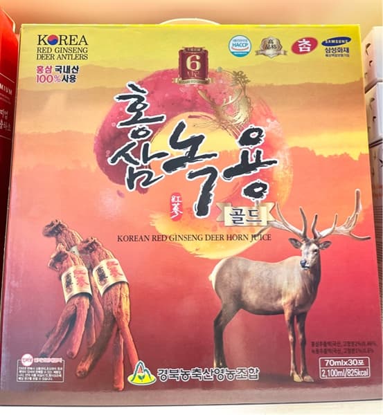Nước hồng sâm nhung hươu Korea
