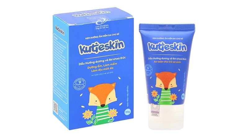 Kem dưỡng ẩm làm mềm da cho bé Kutieskin 30g (KEM NẺ)