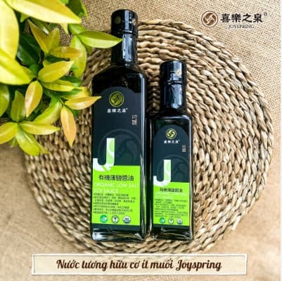 Nước tương hữu cơ ít muối JoySpring 210ml
