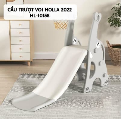 Cầu trượt voi Holla 2022-Xám (10158)