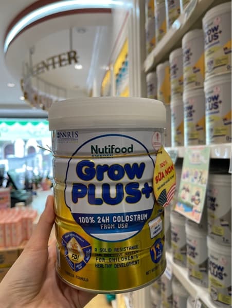 Sữa bột Nutifood GrowPlus sữa non 24H 1+ 800g