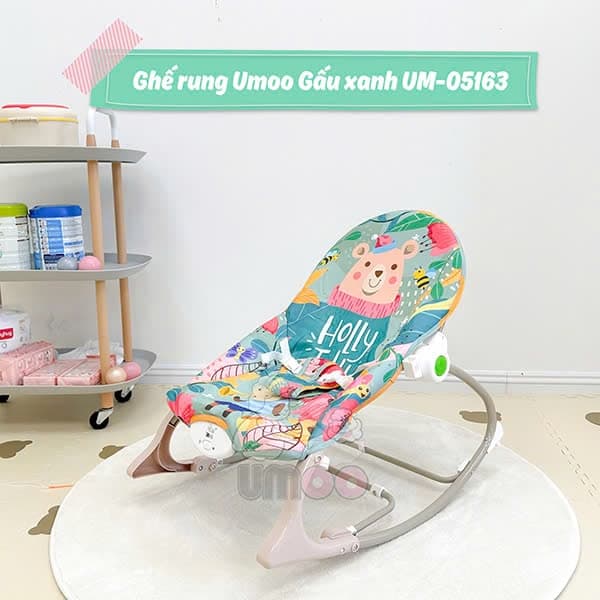 Ghế rung Umoo Gấu xanh UM