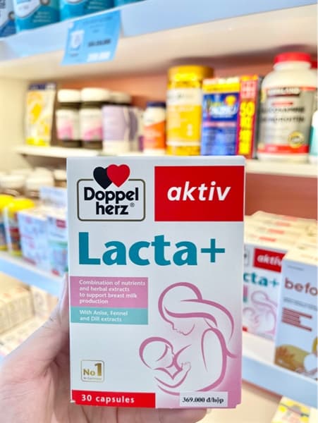 Viên uống tăng tiết lợi sữa Lacta 30 viên Doppel Herz