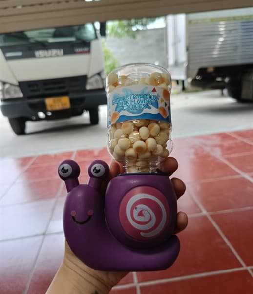 Bánh Small Steam Bun vị sữa_(Ốc Sên Tím) 50g