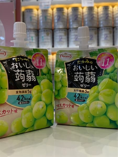 Thạch Trái Cây Tarami Vị Nho Xanh Dạng Túi 150gr