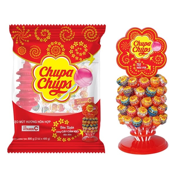 Kẹo mút chupa chups Best (200 cây/lốc)