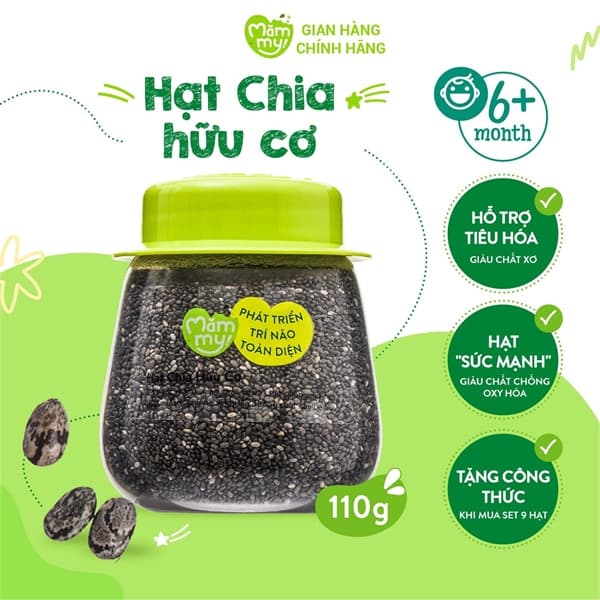 Hạt chia hữu cơ Mămmy 120g