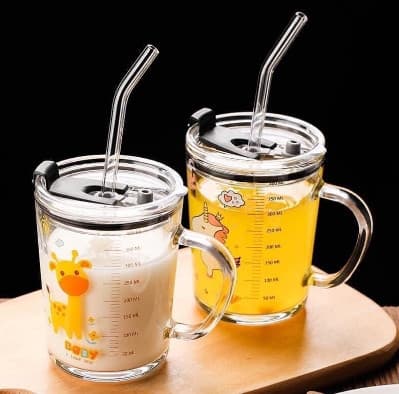 Ly thuỷ tinh có nắp 400ml