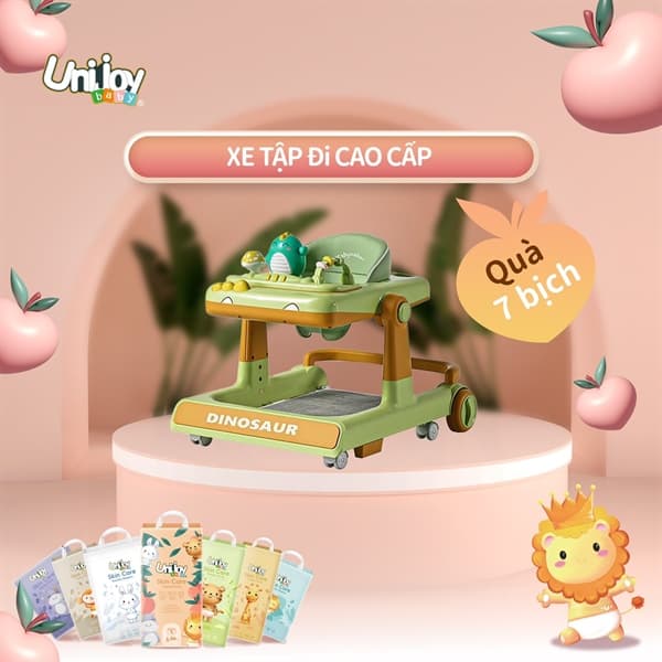 KM Tã Unijoy Skin - Xe tập đi cao cấp 519 (7 bịch)