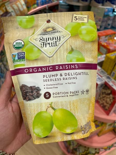 Nho khô hữu cơ Sultana Sunny fruit 250g