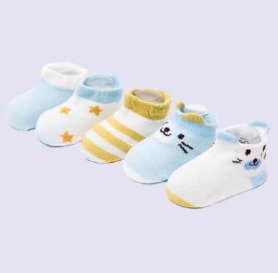 SÉT 5 ĐÔI TẤT MÈO CỔ NGẮN ROBIBABI