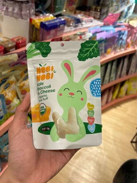 Bánh Gạo Nobi Nobi (8m+)- Vị Cải Xoăn,Súp Lơ, Phô Mai 15g