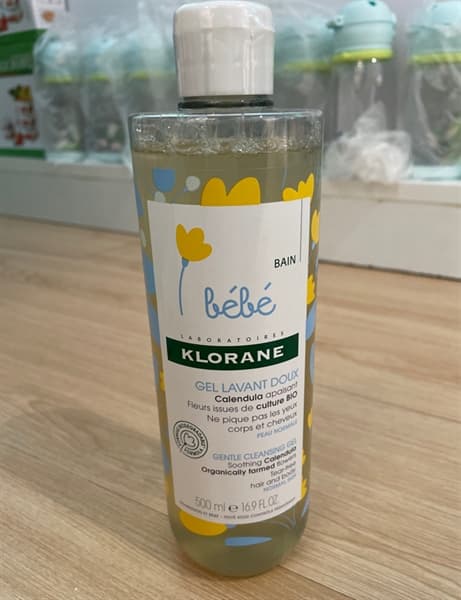 Sữa tắm gội Klorane BeBe K vòi 500ml