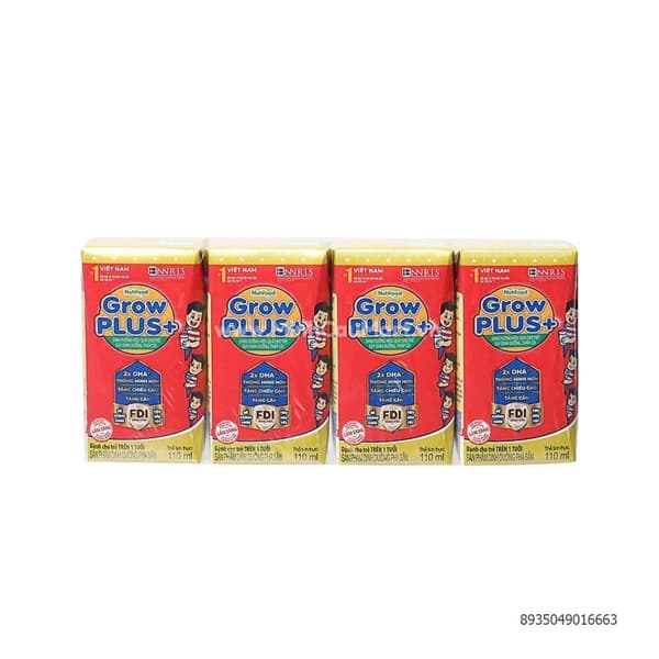 Sữa nước Nutifood GrowPlus FDI đỏ 110ml