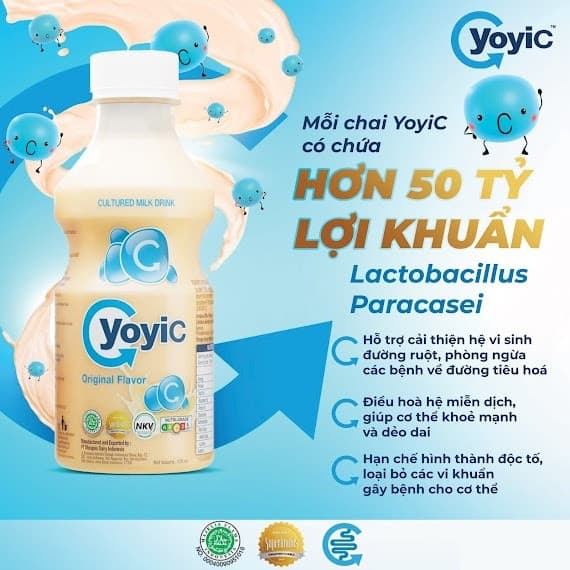 Sữa chua Yoyic 200ml - nguyên vị